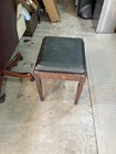 Vintage Singer Sewing Machine Co   Stool Upholstered Seat Antique