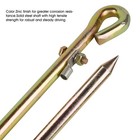 - Portable Ground Rod - Grounding Pin With Ground Wire Lug   Great For Electr
