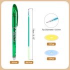 3pack 0 5mm Erasable Gel Pens With 20 Refills   2 Erasers  Green