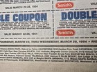 1984 Smiths Grocery Circular California Prices Double Coupons 8 Pages Ad
