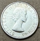Canada - 1957 - 10 Cents - 80  Silver Canadian Coin - Queen Elizabeth Ii