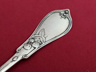 1870s Queen Pattern Coin Silver By Knowles   Ladd Large Serving Spoon 8 25 