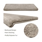 Pure Era Plush Bullnose Non-slip Carpet Stair Treads In Cream Grey  set Of 7 