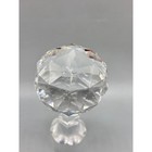Vtg Crystal Faceted Ball Decanter Stopper Replacement Clear Glass 4 5 
