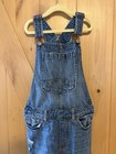 Gap Girls Denim Jean Distressed Overalls Bibs Distressed Size Large