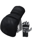 Rdx T15 Noir Black Mma Grappling Gloves  Open Palm  For Sparring   Training