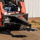 Titan Attachments Skid Steer Ice Scraper With Down Pressure  Pivoting Center