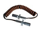 Road Superior Truck Parts 15 Ft Dual Pole Coiled Electric Cable W  2 X 12  Leads