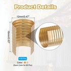 16x12mm Leather Rope Clip  120pcs Cylindrical Crimp Tubes Cord End Cap  2 Color