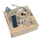 Universal Polished Aluminum Accelerator Pedal   Cable Kit