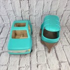 Vintage Little Tikes Jeep And Trailer From Horse Stable Set Made In Usa