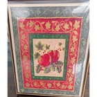 Cr Gibson Christmas Note Cards Boxed Set 15ct Plums Red Green Gold Jxb30-2663