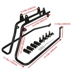 For Harley Softail Fatboy Hard Saddlebags Saddle Bags Black Conversion Brackets