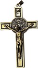 St  Benedict Rosary Crucifix Golden - Extra Large - Bronze Grade A  7 5 Cm-3    