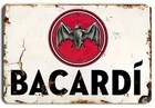 Lot Of 2 Bacardi Rum Alcohol Reproduction Metal Signs -  Each 12  X 8  New