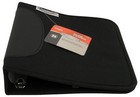 Roadpro Lb   004bk 3   ring Zippered Log Book Binder Black Organizer With Pockets