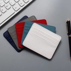 Leather Slim Flat Wallet Card Case Card Holder Front Pocket Wallet Credit Id