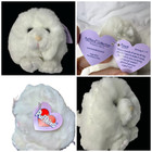 Puffkins By Swibco Paws 4  White Plush Cat Named Paws Born 6-1-1997 Vtg New Nwt