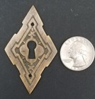 2 Vintage Antique Style East Lake Victorian Escutcheons Key Hole Covers 2   e23
