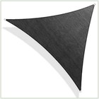 Colourtree Black Custom Size Triangle Sun Shade Sail Canopy Fabric Outdoor Patio
