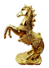 10 5 Inch Stallion Horse Brass Color Statue Perfect For Home Decoration Xmas