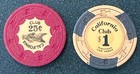  1   0 25 Set Of California Club Casino Chip Las Vegas Nv