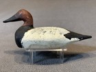 Vintage Phil Kemp Wooden Miniature Carved Kent Island Decoy Canvasback Ca  1960s