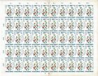 Indonesia Lot With 8 Complete Sheets Mnh 1953  1966  800 Stamps