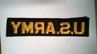 Genuine Military Patch Sew On Name Tape Us Army Black   Gold Vietnam Made Cloth
