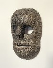 Vintage Hand Carved Wood Mexican Milagros Folk Art Ceremonial Mask Unique