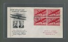 1941 Us Scott C25-c31 Fdc Blocks Of 4 Us Airmail Cover To Trenton New Jersey