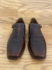 Johnston Murphy Shoes Mens 10 D  Aristocraft  Brown Square  Toe Monk Strap Vtg
