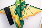 Chinese Dragon Nylon Kite Green 5ft Cartoon Kite Beginner Easy Fly W  328ft Line