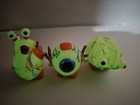 Vtg Lot Of 3 Weird Glow In Dark Organ Monster Body Part Horror Wind Up Toy 90s