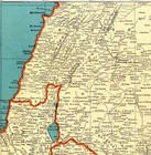 1939 Antique Palestine Map Vintage Map Of Syria Trans Jordan Jerusalem 2962