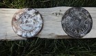Western  White Pine Nevada San Francisco 1869 Rare Lard Can Lids