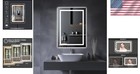 Elegant 20 x28  Touch Sensor Led Mirror - Shatterproof   Bright Lighting