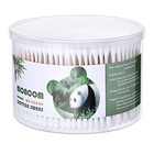 Moncom Cotton Swabs 500 Count Double Round Thick Tips   Biodegradable   Organic