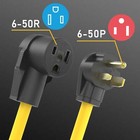 30a 10awg 20ft Power Welder Extension Cord 6-50p To 6-50r With Etl Approved