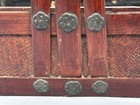 Antique Chinese Red Lacquer Wedding Basket     1910 Gengxu Mark     3-tier Box