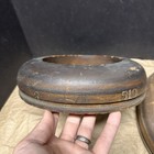 2 Antique Wooden Block Hat Brim Mold Millinery Form  510  7 3 8 X 2   7 1 8 X 2