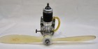 Vintage Anderson Baby Spitfire 045 Model Airplane Engine With Prop  Tank   Mount