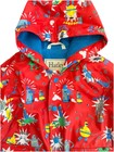 Hatley Robot Print Baby Rain Coat Jacket Size 18-24 Months Lined Hooded