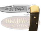 Buck 110 Folding Hunter Knife We The People Ebony Wood 1 500 420hc Stainless