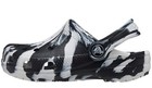 Crocs Classic Marbled Clog Kids Tie-dye Black white Slip-on Shoes Sizes  1-13