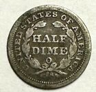 Nice 1853-o Seated Liberty Silver Half Dime    Free Us Shipping