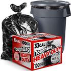 Industrial-strength 33 Gallon Trash Bags - 100 Count  Leak-proof Design