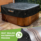 Outdoor Spa Hot Tub Cover Waterproof Square 86 X 86 Inch Fit 84 X 84 Or 83 X 83