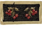 Completed Black Cherry Needlepoint Canvas 11  X 5 