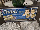Antique Childs  Razor Blades Advertising Decal Sign 7-1 2  X 15  Water Slide